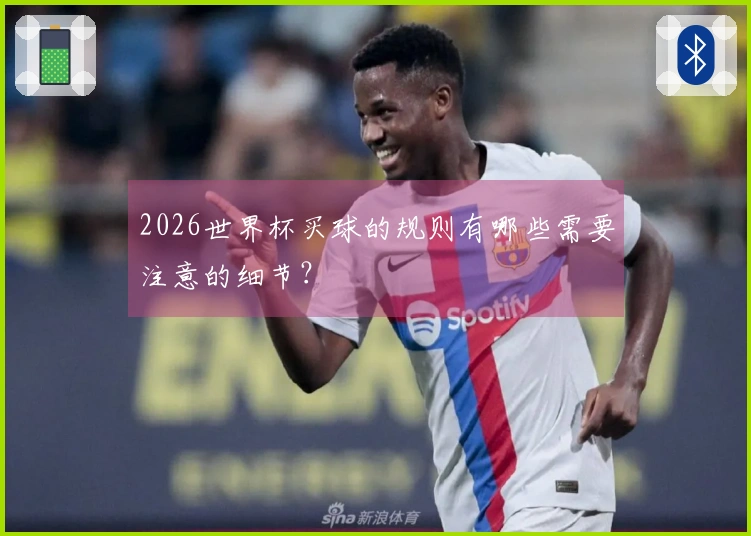 2026世界杯买球的规则有哪些需要注意的细节？